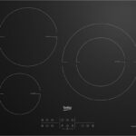 Beko Placa inducción - Beko HIIS63206M, 3 zonas, Zona grande 28 cm, Función Booster, Stop&Go, 60 cm, Negro