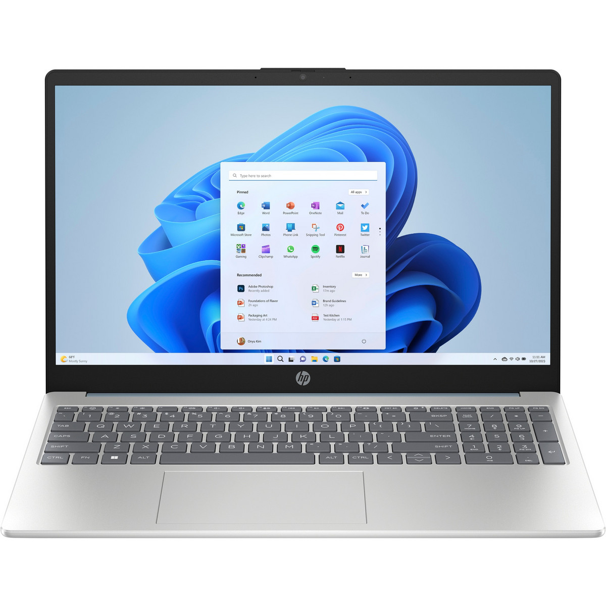 151839646_1 HP Portátil - HP 15-fd0239ns, 15,6 " Full-HD, Intel® Core™ i5-1334U, 8 GB RAM, 512 GB SSD, Iris® Xᵉ, Windows 11 Home, Azul - Imagen 1