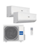 HAIER Aire acondicionado Split 2 x 1 - HAIER Tide-R, 2752 fg/h, Función Inverter, Blanco