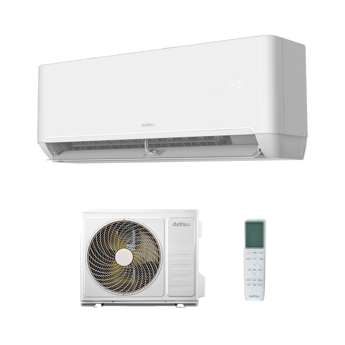 152097823_1 DAITSU Aire acondicionado Split 1 x 1 - DAITSU Mural Artic DS-9KTP-4, 2322 fg/h, Función Inverter, Blanco - Imagen 1