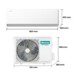 HISENSE Aire acondicionado Split 1 x 1 - HISENSE HB25XU0A, 2500 fg/h, Función Inverter, Blanco - Imagen 6