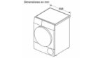 SIEMENS Secadora bomba de calor - SIEMENS SIEWQ35G2D0ES, 8 kg, Blanco - Imagen 2