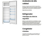 Frigorifico dos puertas - INFINITON FG-A165I, Altura 160 cm, Capacidad 235 l, Inox - Imagen 3
