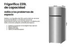 Frigorifico dos puertas - INFINITON FG-A165I, Altura 160 cm, Capacidad 235 l, Inox - Imagen 4