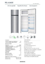 Frigorifico dos puertas - INFINITON FG-A165I, Altura 160 cm, Capacidad 235 l, Inox - Imagen 8