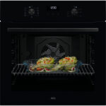 AEG Horno multifunción - AEG Serie 5000 V5ABU20SK, Display LED, de 72 litros, 7 funciones, limpieza fácil, Integrable, Hidrolítica, 72 l, 596 mm, Negr