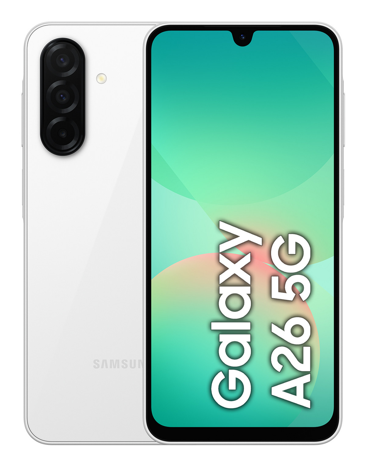152440376_1 SAMSUNG Galaxy A26 5G, White, Móvil Android, 128 GB, 6 GB RAM, 6,7 " Super AMOLED, Gorilla Glass 7, 120 Hz, Processor, 5,000 mAh - Imagen 1