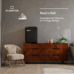 Nevera pequeña - KLARSTEIN Audrey Evo Mini Fridge 68, Altura 67 cm, Negro - Imagen 3