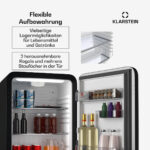 Nevera pequeña - KLARSTEIN Audrey Evo Mini Fridge 68, Altura 67 cm, Negro - Imagen 5