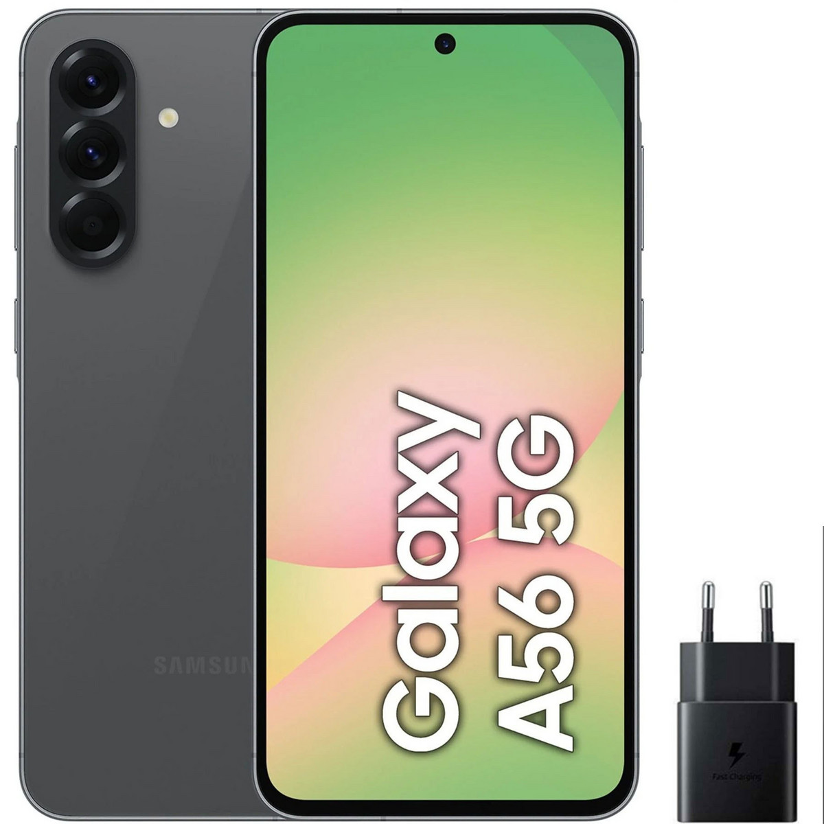 153259191_1 SAMSUNG A56, Negro, Móvil, 256 GB, 8 GB RAM, 6,7 ", Exynos 1580, 5000 mAh - Imagen 1