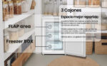 Congelador vertical - INFINITON CV-A85B, 82 l, 84,5 cm, Blanco - Imagen 3