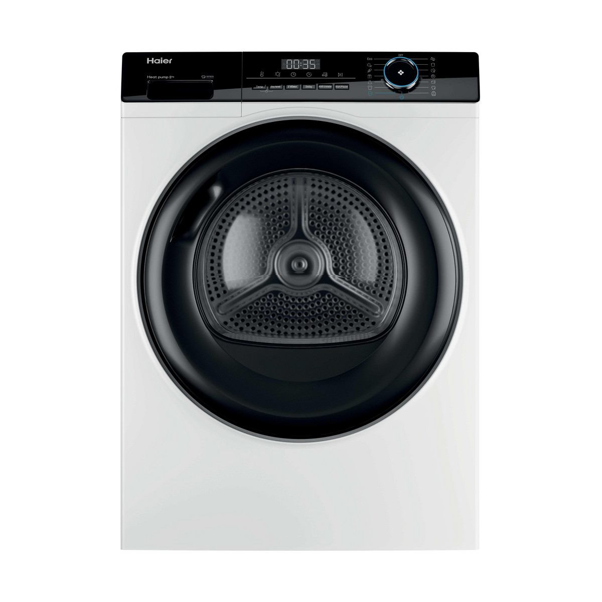 153592947_1 HAIER Secadora bomba de calor - HAIER I-Pro Series 3 HD80-A2939, Eléctrico, 8 kg, 15 programas, Blanco - Imagen 1