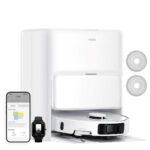 MOVA Robot aspirador - MOVA Mova P50 Ultra, 700 W, Potencia de succión 19 kPa, Depósito 0,3 l, Autonomía 1 min, Blanco