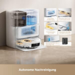 MOVA Robot aspirador - MOVA Mova P50 Ultra, 700 W, Potencia de succión 19 kPa, Depósito 0,3 l, Autonomía 1 min, Blanco - Imagen 7