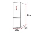 Hisense Frigorífico combi - Hisense RB440N4GWD, No Frost, 200.4 cm, 336 l, Multi Airflow, Cristal Blanco - Imagen 2