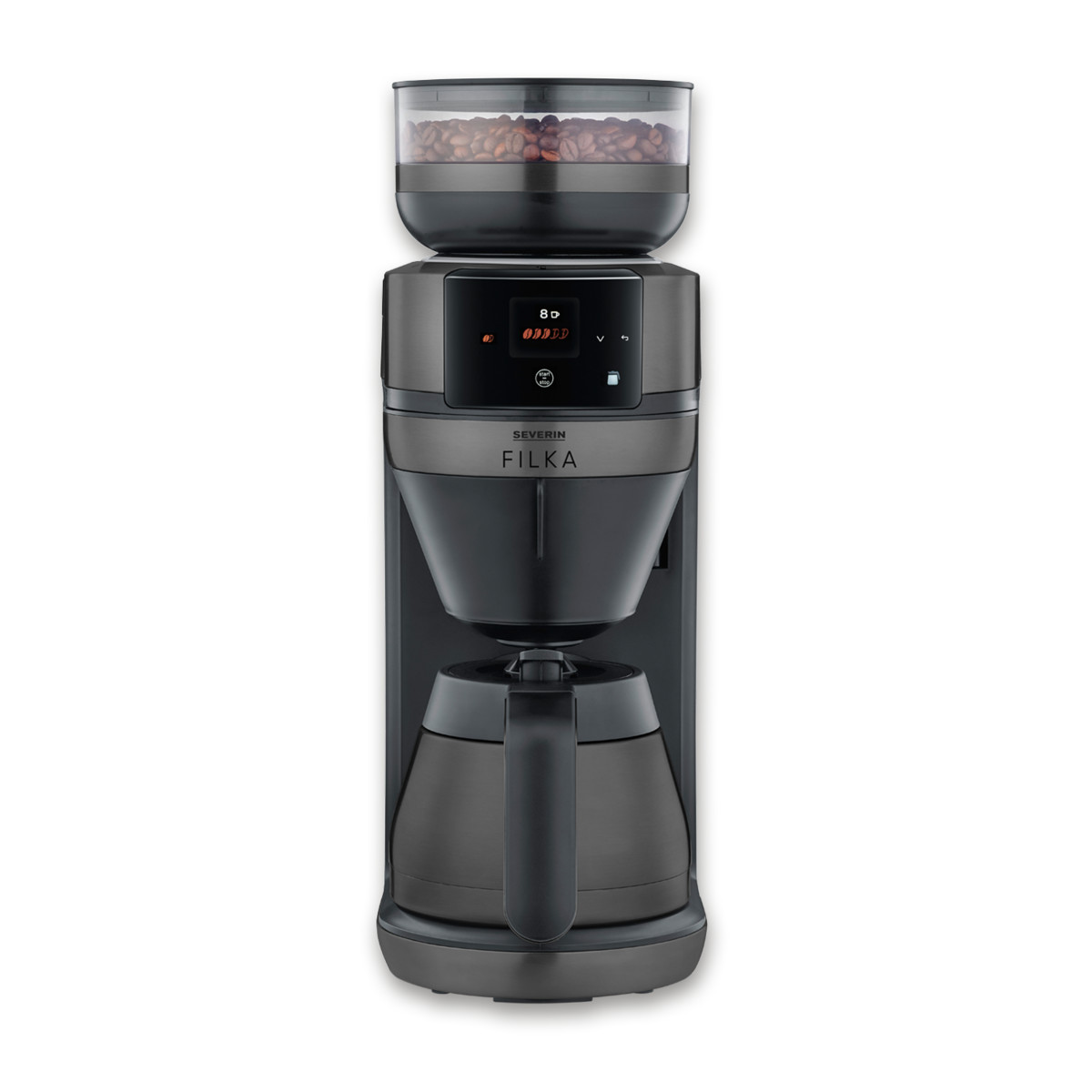 153811857_1 SEVERIN Cafetera automática - SEVERIN KA 4855, , 1,520 W, 8 tazas, Negro - Imagen 1