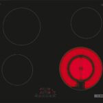 Bosch Placa vitrocerámica - Bosch PKF611BB8E, Vitrocerámica, Eléctrica, 4 zonas, Negro