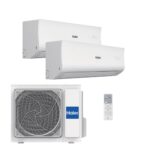 HAIER Aire acondicionado Split 2 x 1 - HAIER Tide-R, 2322 fg/h, Función Inverter, Blanco