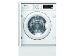 Balay Lavadora integrable - Balay 3TI987B, 8 kg, 1400 RPM, 13 programas, Motor Extra Silencio, Pausa + carga, Blanco