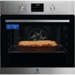 Electrolux Horno - Electrolux EOF6P54TX, Multifunción, Pirolítico, 72 l, Anillo térmico, 60 cm, Inox