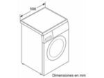 Bosch Lavadora carga frontal - Bosch WUU28T63ES, 8 kg, 1.400 rpm, 15 programas, Motor Eco Silence, Activewater, Blanco - Imagen 8
