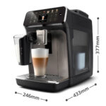PHILIPS Máquina espresso - PHILIPS EP4449/70, 15 bar, 230 W, 0,26 l, 2 tazas, Negro, Plata - Imagen 5