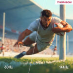THOMSON TV QLED 55" - THOMSON 55QG7C14, UHD 4K, Smart TV, DVB-T2 (H.265), Negro - Imagen 7