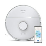 PHILIPS Robot aspirador - PHILIPS 2000 series XU2000/20, 14,4 V, Potencia de succión 2700 kPa, Depósito 0,38 l, Autonomía 130 min, Blanco