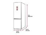 Haier Frigorífico combi - Haier Series 5 HTR5720ENMG, No Frost, 201 cm, 483 l, My Zone, Humidity Zone, Plata - Imagen 2