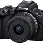 Canon Cámara EVIL - Canon EOS R50 BK+RFS18-45/NO FF, 24.2 mp, 4K UHD, 7.5 cm, Wi-Fi, Negro