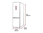 Hisense Frigorífico combi - Hisense RB440N4BWE, No Frost, 200.4 cm, 336 l, Multi-air flow, Control táctil, Blanco - Imagen 2