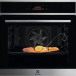 Electrolux Horno a vapor - Electrolux EOB8S39X, Multifunción, Limpieza por vapor, 70 l, Sonda térmica, Pantalla táctil, 60 cm, Negro