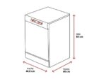 Beko Lavavajillas - Beko BDFS26020WQ, 10 servicios, 6 programas, 45cm, AquaIntense, Motor ProSmart, Blanco - Imagen 2