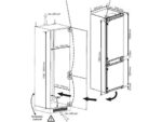 Beko Frigorífico combi integrable - Beko BCSA306E4SFN, Cíclico, 193.5 cm, Compresor Inverter, Sin panelar - Imagen 2