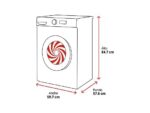 AEG Lavadora secadora - AEG LWR7194M4B, 9 kg + 5 Kg, 1400 rpm, Función Vapor, Motor inverter, Blanco - Imagen 2