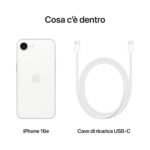 APPLE iPhone 16e, Blanco, Móvil iOS, 256 GB, 8 GB RAM, 6,1 " Super Retina XDR, Ceramic Shield, Recubrimiento oleofóbico, Anti-huellas, Apple, A18, 327 - Imagen 8