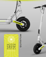 OLSSON Patinete electrico - OLSSON QUANTUM GREY, Pot. máx. 580 W, Carga máx. 120 kg, 38 km autonomía, 10000 mAh, Gris - Imagen 3