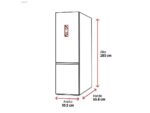 Samsung Frigorífico combi - Samsung Smart RB38C776CB1/EF, No Frost, 203 cm, 390l, Mono Cooling, Metal Cooling, WiFi, Grafito - Imagen 2