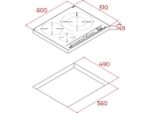 Teka Placa inducción - Teka IZC 63320 MPS, Encastrable, 3 Zonas, Zona paellera XL 320mm, Negro - Imagen 2