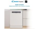 Candy Lavavajillas - Candy Rapido' CF 5C7F1W, 15 servicios, 8 programas, Inicio Diferido, Motor Inverter, 60 cm, Conectividad Wi-Fi, Blanco - Imagen 8