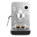 SMEG Cafetera espresso - SMEG EMC02BLMEU, 15 bar, 1700 W, 2 tazas, Negro, Acero inoxidable - Imagen 6