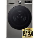 LG Lavadora carga frontal - LG F4WR7009AGS, Serie 700, 9 kg, 1400 rpm, 14 Programas, AI Direct Drive™, TurboWash™360˚, Inox