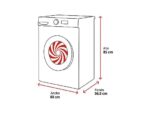 LG Lavadora carga frontal - LG F4WR6010A0W, Serie 600, 10 kg, 1400 rpm, 12 programas, AI Direct Drive™, TurboWash™360˚, Blanco - Imagen 2
