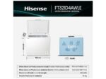 Hisense Congelador horizontal - Hisense FT321D4AWLE, 248 l, 88 cm, Cesta interior, Blanco - Imagen 5