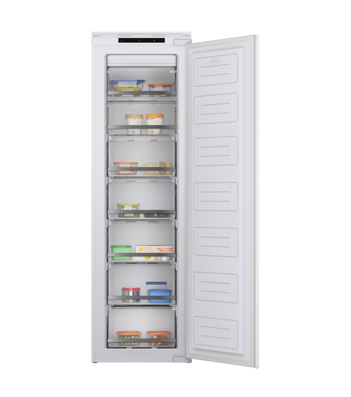 155790541_1 Ficha técnica Congelador vertical - HAIER HAUN518EW, 200 l, 84,5 cm, Blanco - Imagen 1