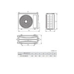 DAITSU Aire acondicionado por conductos - DAITSU SPLIT ATLAS CONDUCTOS ACD 30K DBS, 7309 fg/h, Función Inverter, Gris - Imagen 2