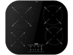 Teka Placa vitrocerámica - Teka TCC 64310 TTC BK, 4 zonas, Zona grande de 21 cm, 59 cm, Touch control, Negro