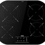 Teka Placa vitrocerámica - Teka TCC 64310 TTC BK, 4 zonas, Zona grande de 21 cm, 59 cm, Touch control, Negro