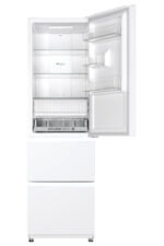 HAIER Frigorífico combi - HAIER HTR3518ENMW, Altura 1850 mm, Capacidad 303 l, Blanco - Imagen 2