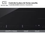 LG Placa inducción - LG CBIZ3035B, 4 zonas, 2 zonas Flex, 80 cm, Cristal negro - Imagen 4
